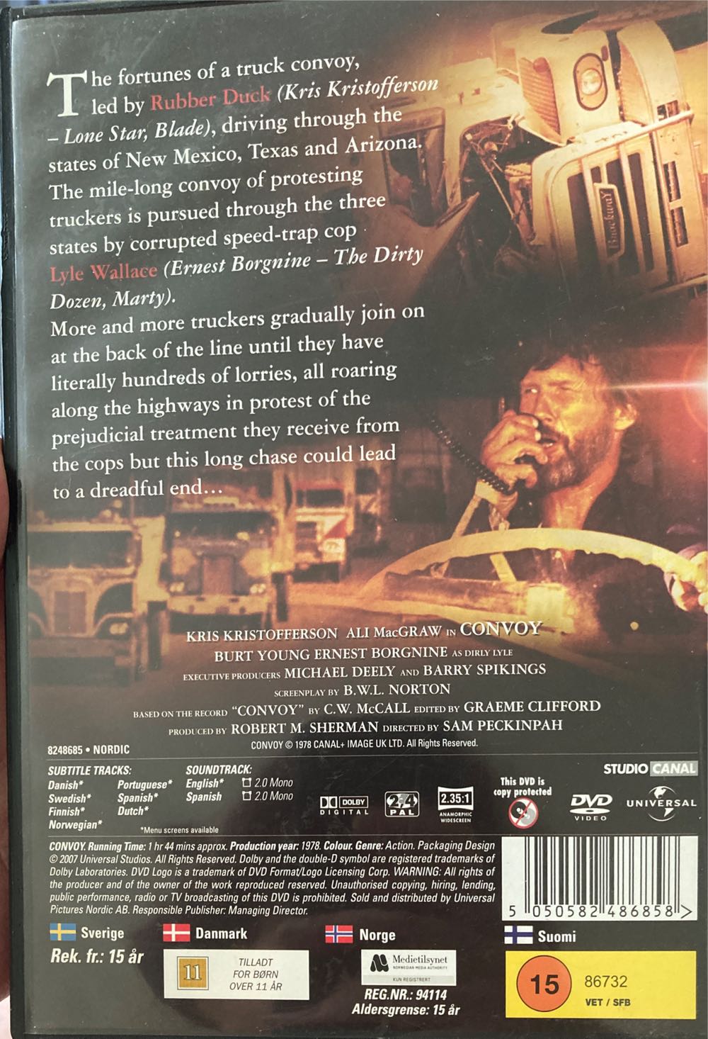 Convoy DVD movie collectible [Barcode 5050582486858] - Main Image 2