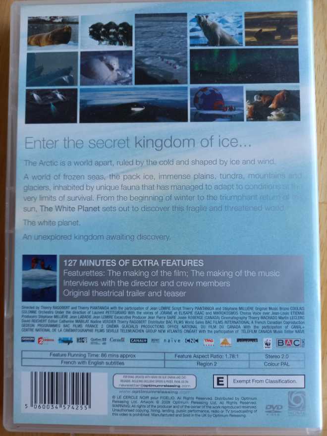 The White Planet DVD movie collectible [Barcode 5060034574255] - Main Image 2