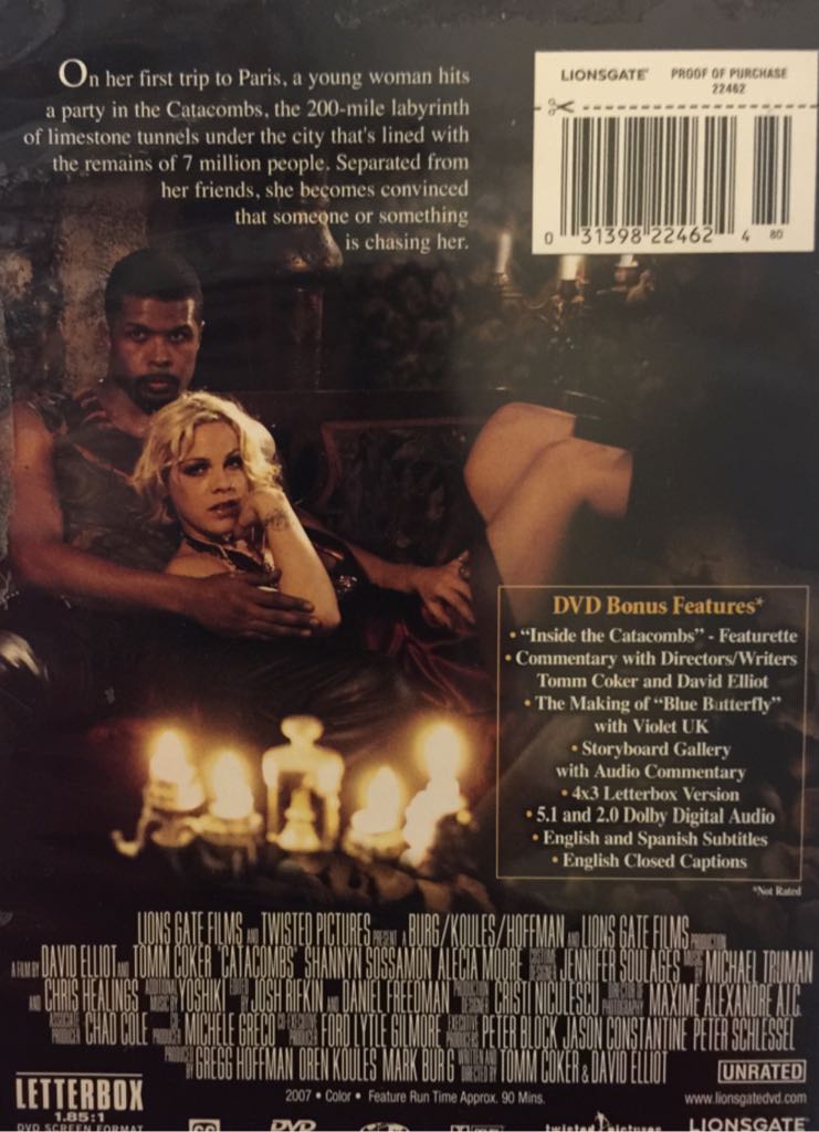 Catacombs DVD movie collectible [Barcode 031398224624] - Main Image 2
