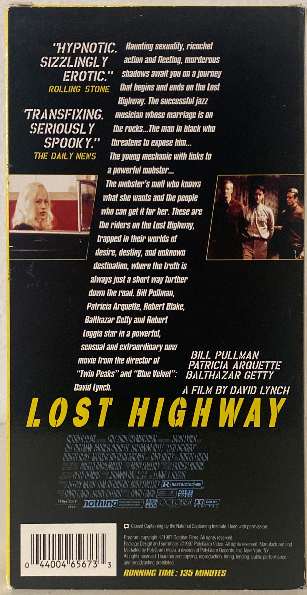 Lost Highway DVD movie collectible [Barcode 044004656733] - Main Image 3