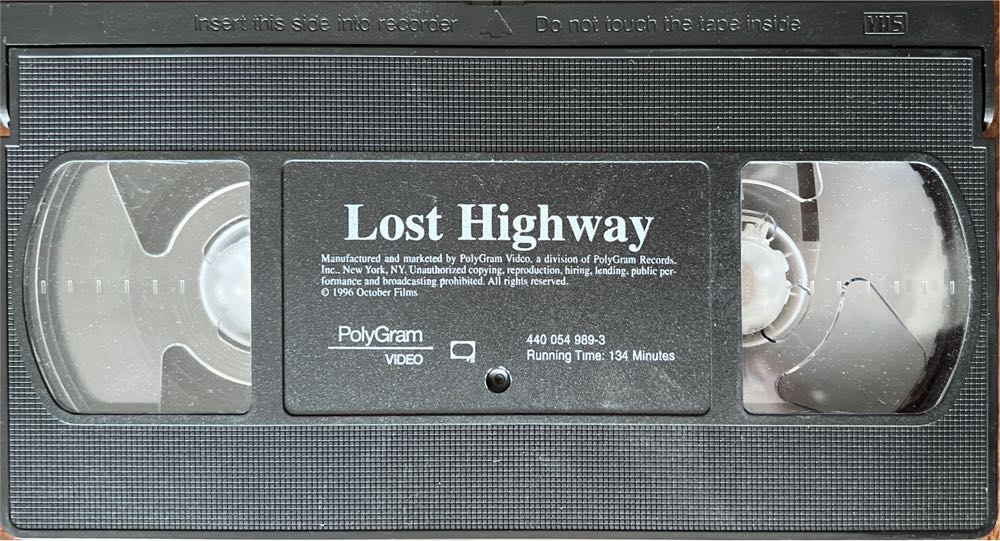 Lost Highway VHS movie collectible [Barcode 044005498936] - Main Image 3
