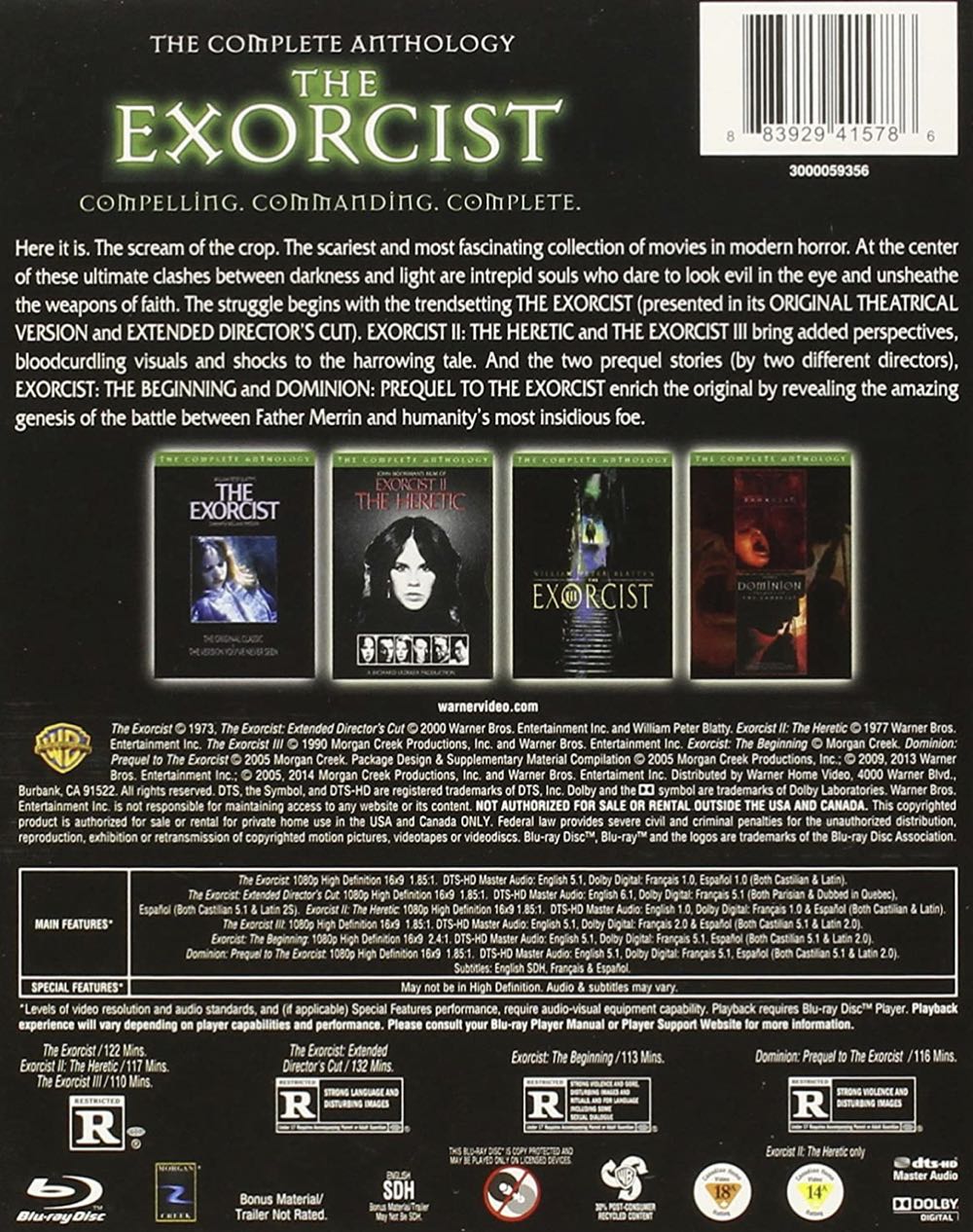 Exorcist: Dominion: Prequel to the Exorcist DVD movie collectible [Barcode 8715664046968] - Main Image 2