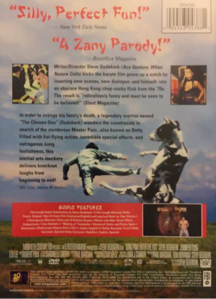 Kung Pow! Enter The Fist DVD movie collectible [Barcode 024543043881] - Main Image 2