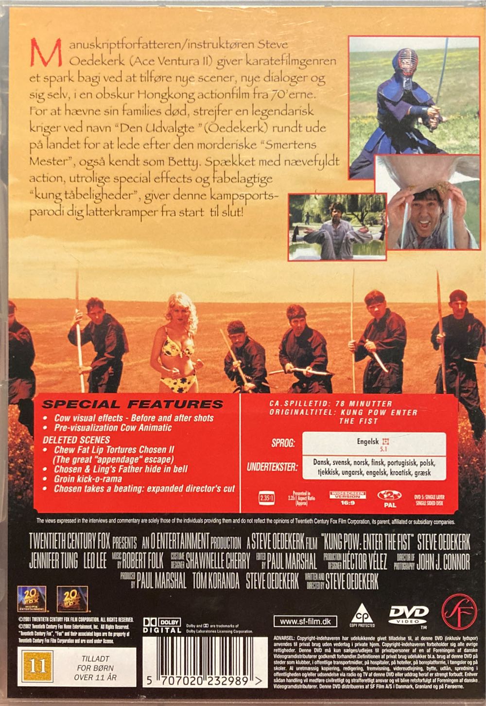 Kung Pow! Enter The Fist DVD movie collectible [Barcode 5707020232989] - Main Image 2