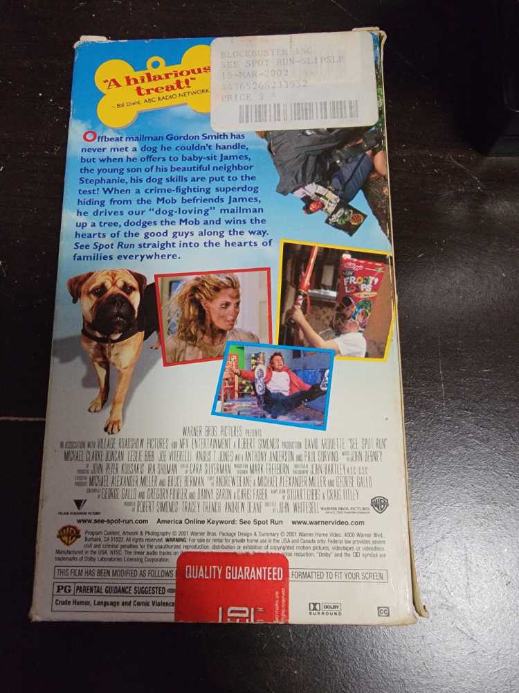 See Spot Run VHS movie collectible [Barcode 085392125036] - Main Image 2