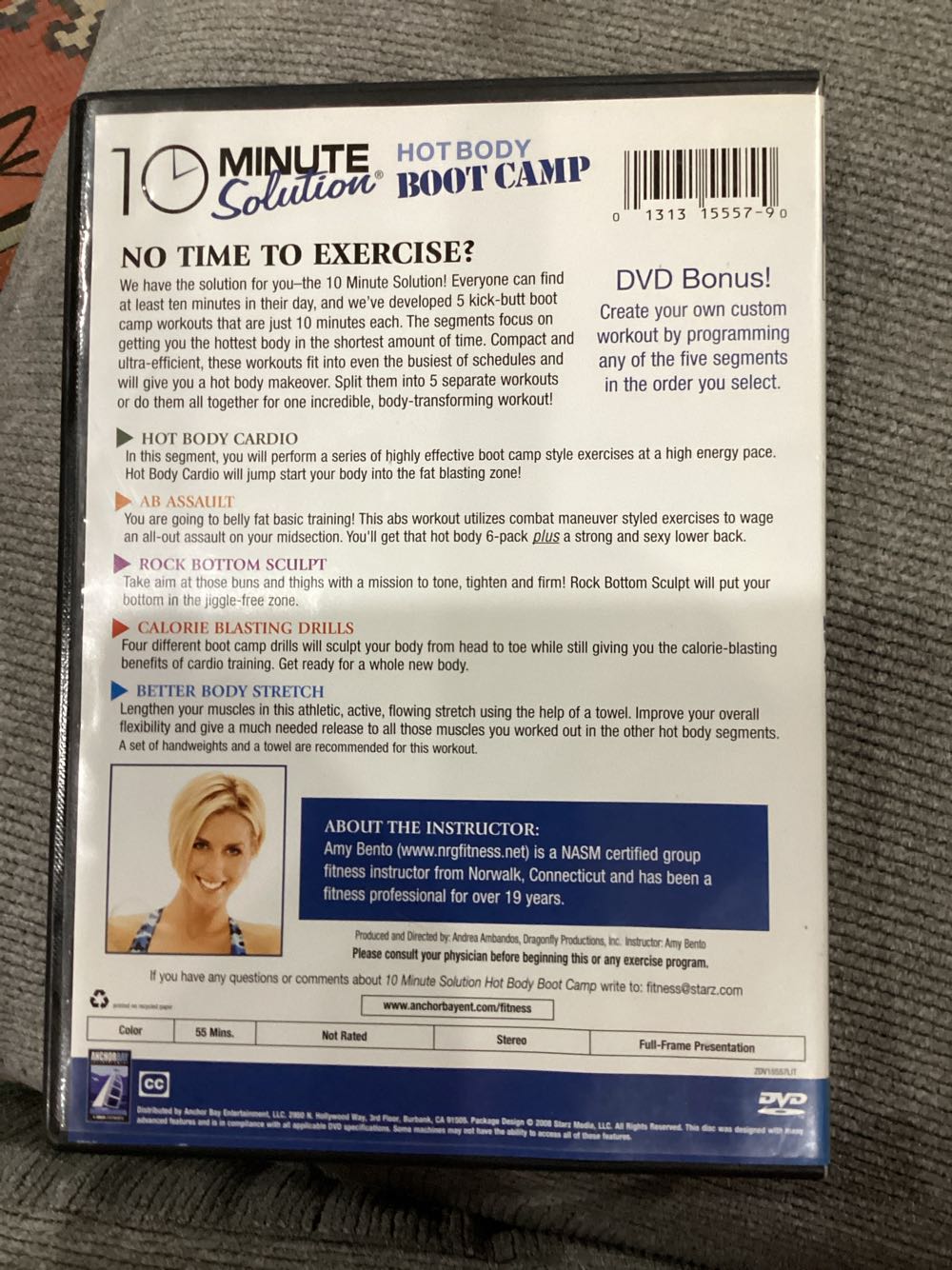 10 Minute Solution - Hot Body Boot Camp DVD movie collectible [Barcode 013131555790] - Main Image 2