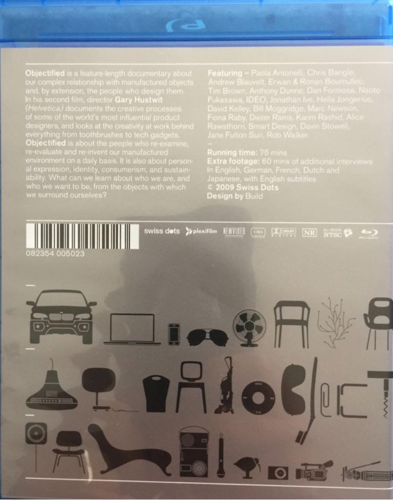 Objectified Blu-ray movie collectible [Barcode 082354005023] - Main Image 2