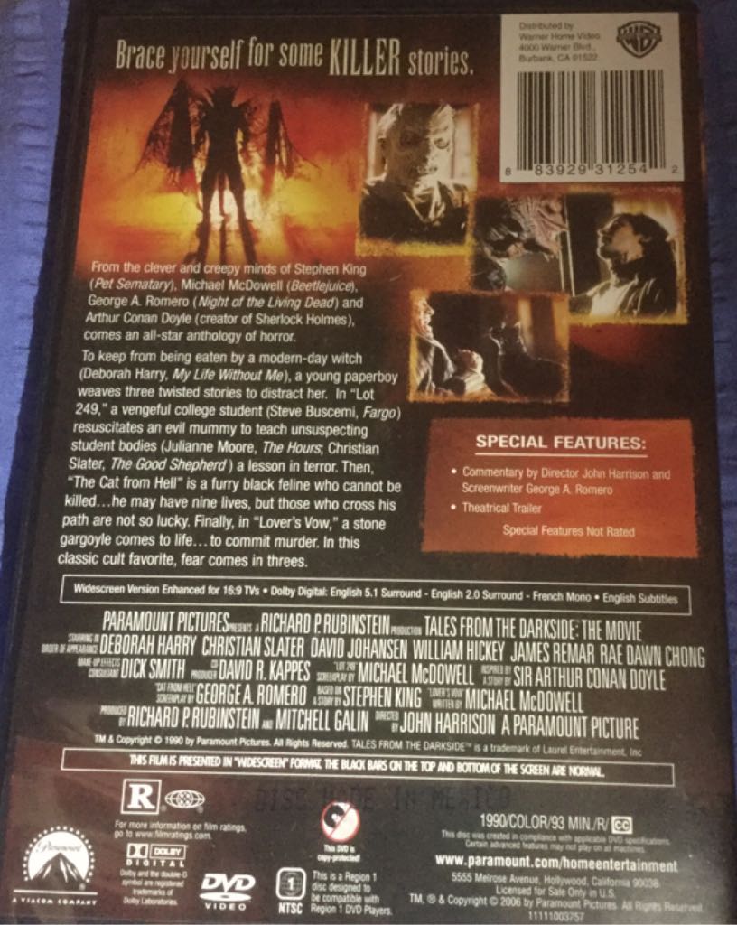 Tales From the Darkside: The Movie DVD movie collectible [Barcode 883929312542] - Main Image 2