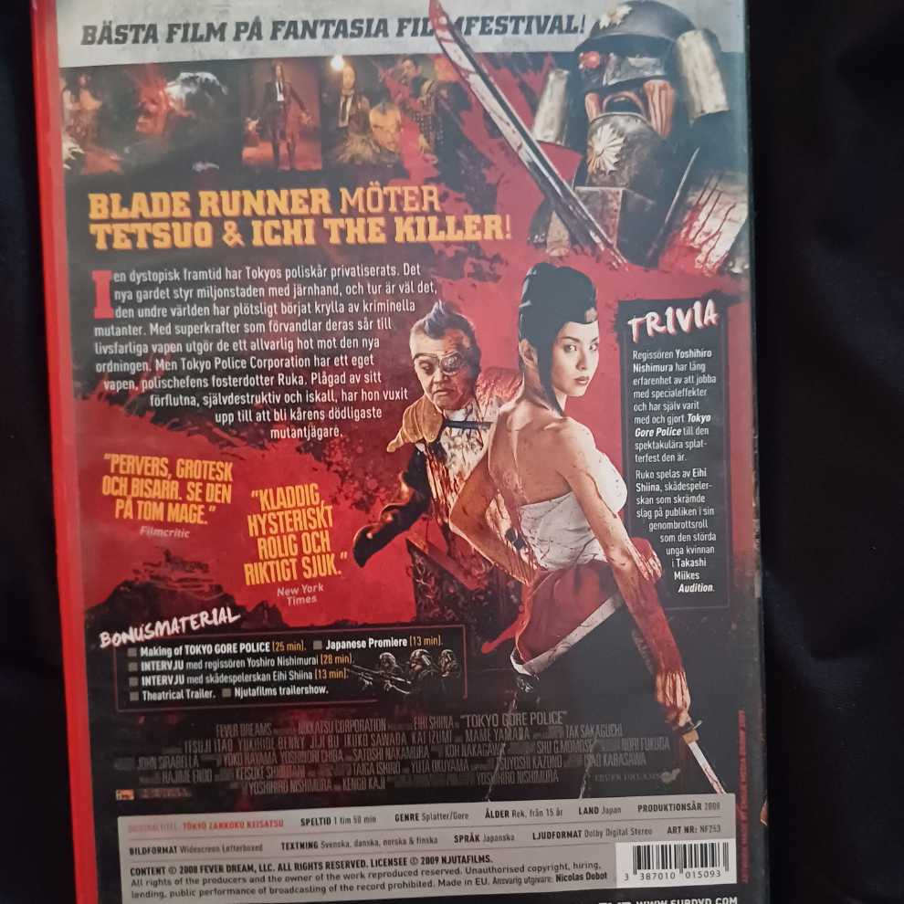 Tokyo Gore Police DVD movie collectible [Barcode 3387010015093] - Main Image 2