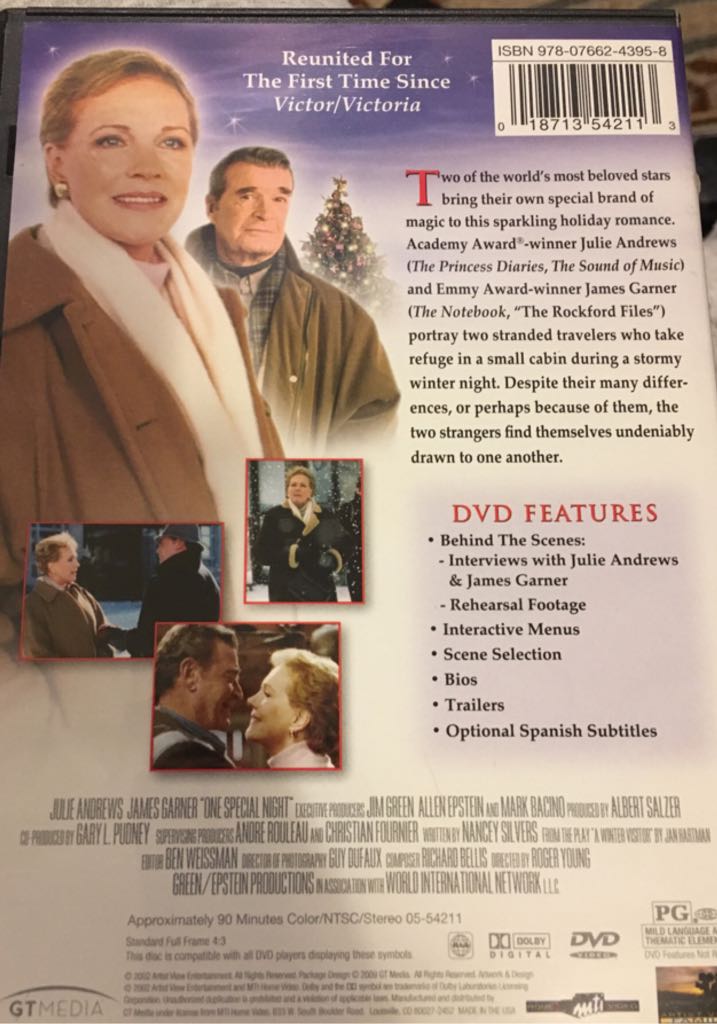 One Special Night DVD movie collectible [Barcode 018713542113] - Main Image 2