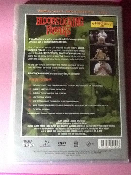 Bloodsucking Freaks DVD movie collectible [Barcode 9418212011164] - Main Image 2