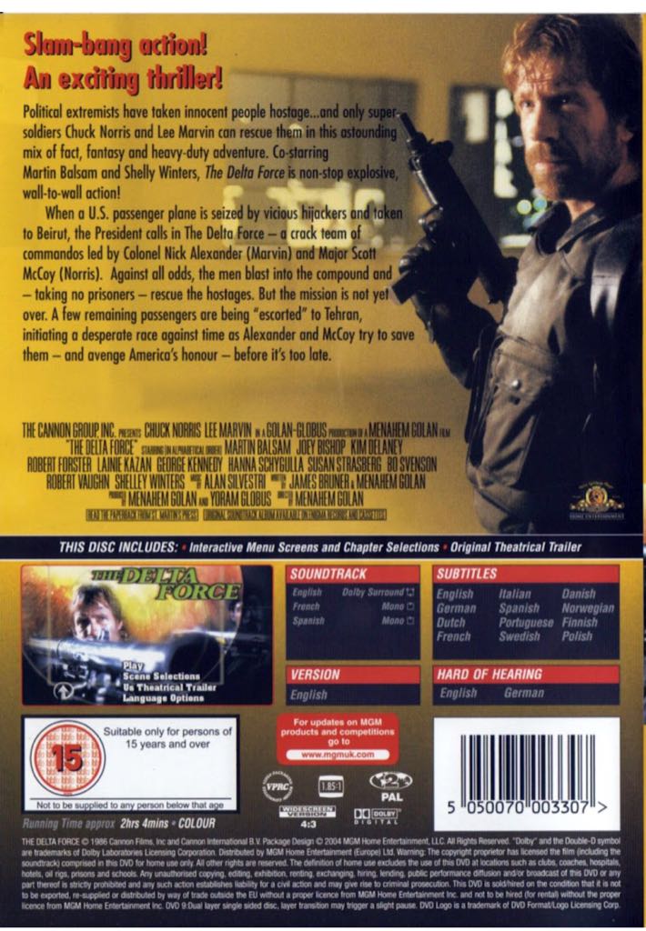The Delta Force (VOSTF, 4:3) DVD movie collectible [Barcode 8423793333469] - Main Image 2