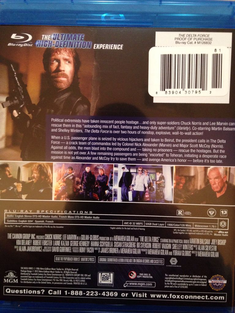 The Delta Force Blu-ray movie collectible [Barcode 883904268321] - Main Image 2