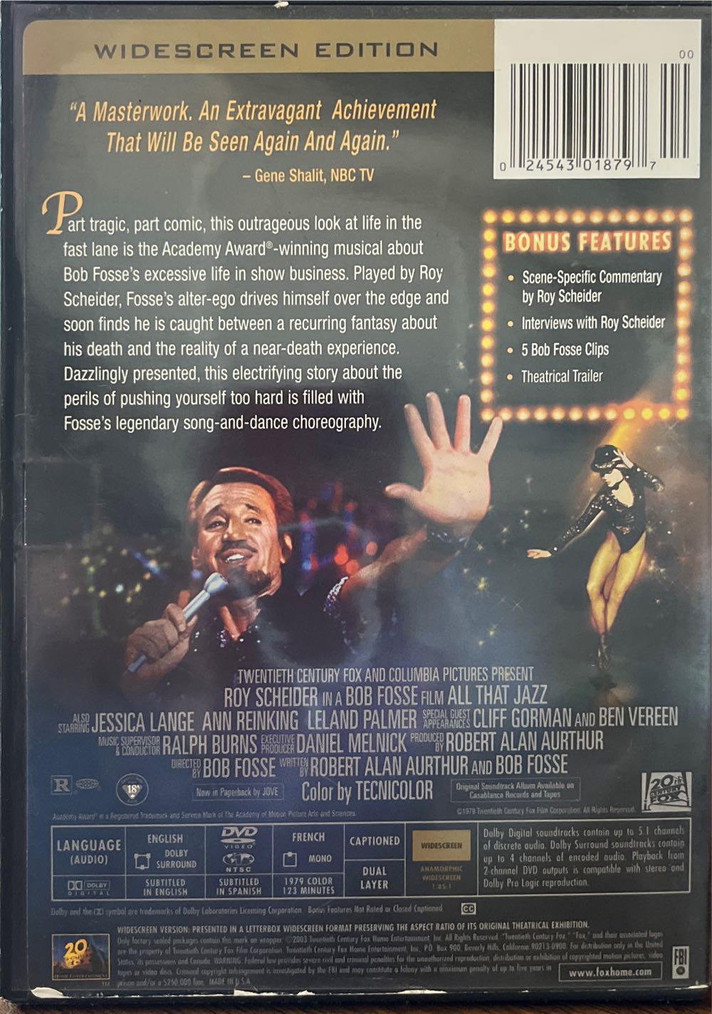 All That Jazz — [DVD] DVD movie collectible [Barcode 024543018797] - Main Image 3