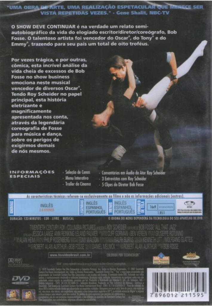 All That Jazz DVD movie collectible [Barcode 8420266931597] - Main Image 2