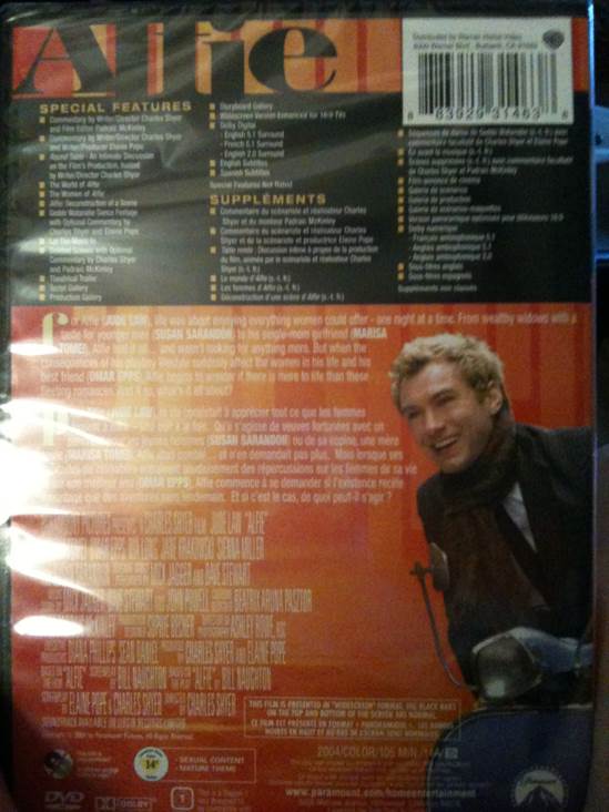 Alfie DVD movie collectible [Barcode 883929314638] - Main Image 2