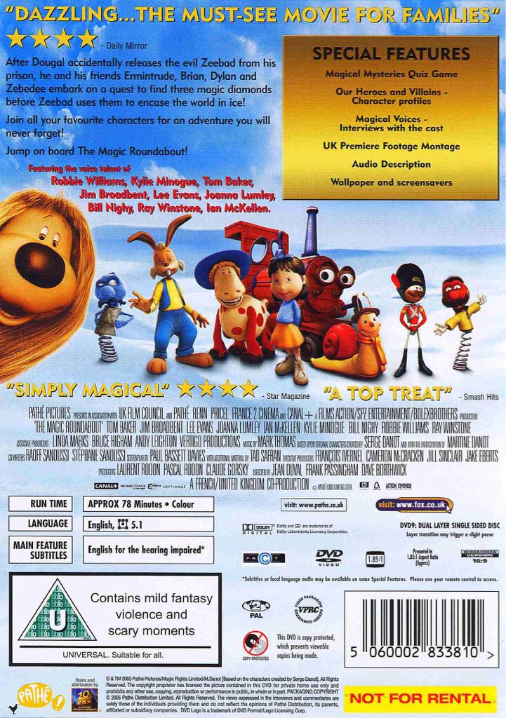 Magic Roundabout, The DVD movie collectible [Barcode 5060002833810] - Main Image 2