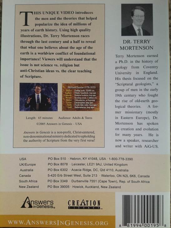 Millions of Years: Where Did the Idea Come From? DVD movie collectible [Barcode 881994001958] - Main Image 2