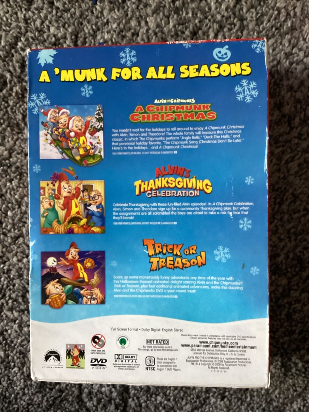 Alvin and the Chipmunks Holiday Gift Set DVD movie collectible [Barcode 097368926349] - Main Image 2