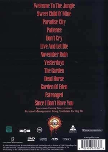 Guns N Roses - Welcome to the Videos DVD movie collectible [Barcode 07707490] - Main Image 2