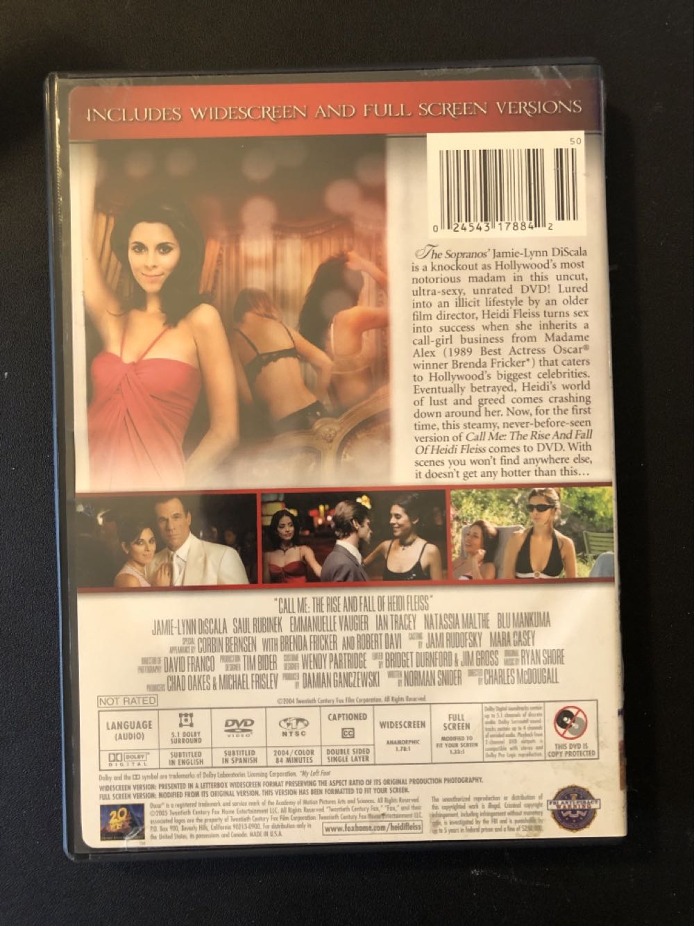 Call Me: The Rise and Fall of Heidi Fleiss (W/Insert) DVD movie collectible [Barcode 024543178842] - Main Image 3