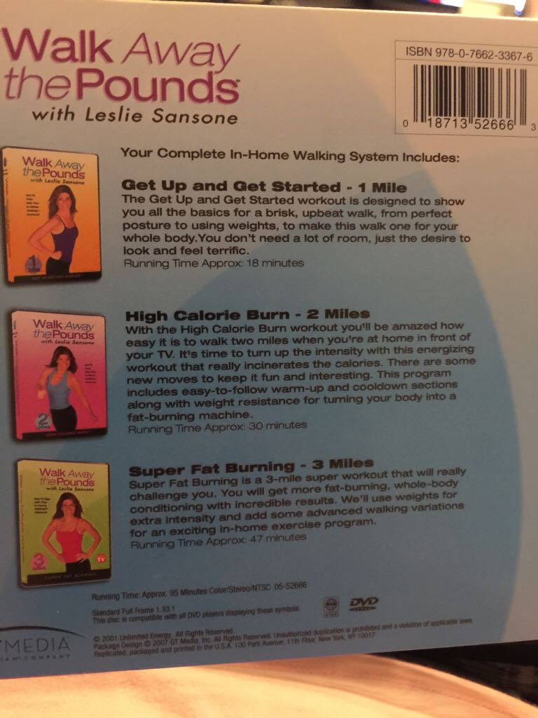 Walk Away the Pounds DVD movie collectible [Barcode 018713526663] - Main Image 2