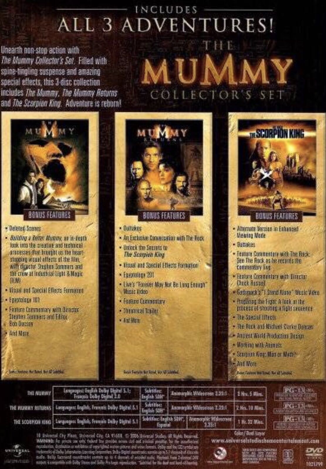 The Mummy 1📀 DVD movie collectible [Barcode 06913409] - Main Image 2