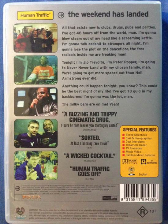 Human Traffic DVD movie collectible [Barcode 9315841994359] - Main Image 2