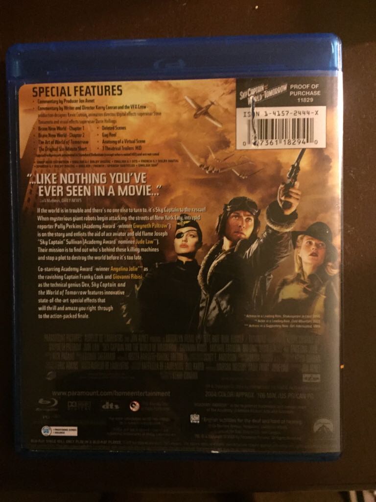 SkyCaptain and World Of Tomorrow Blu-ray movie collectible - Main Image 2