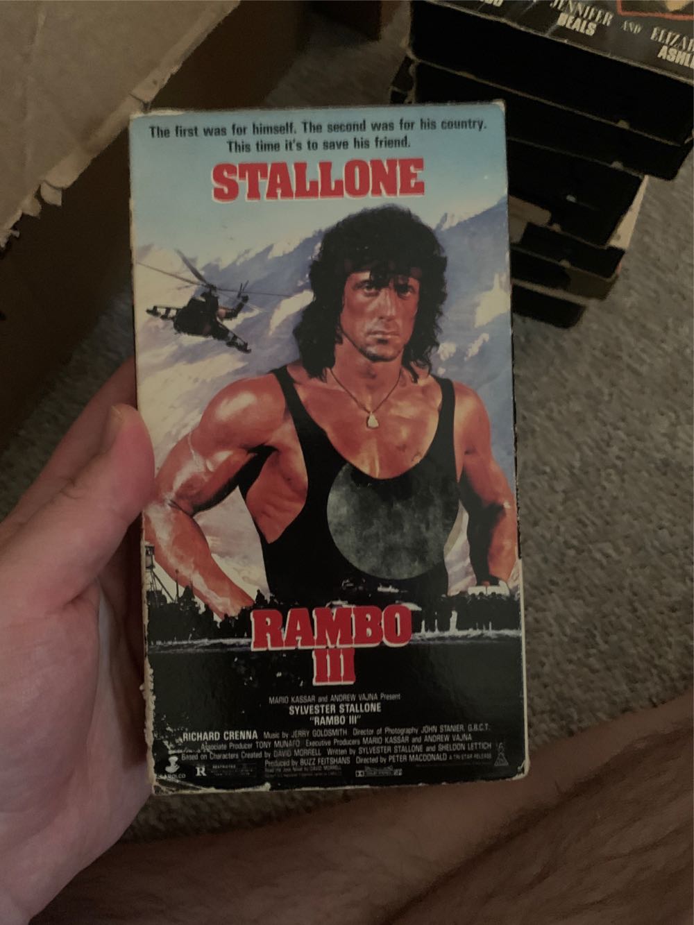 Rambo 3 VHS movie collectible [Barcode 012236592235] - Main Image 3