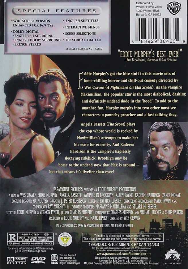 Vampire in Brooklyn * DVD movie collectible [Barcode 385266034557] - Main Image 4