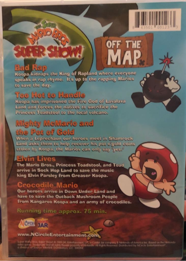[Tv Show] The Super Mario Bros. Super Show!: Off The Map DVD movie collectible [Barcode 843501001233] - Main Image 2