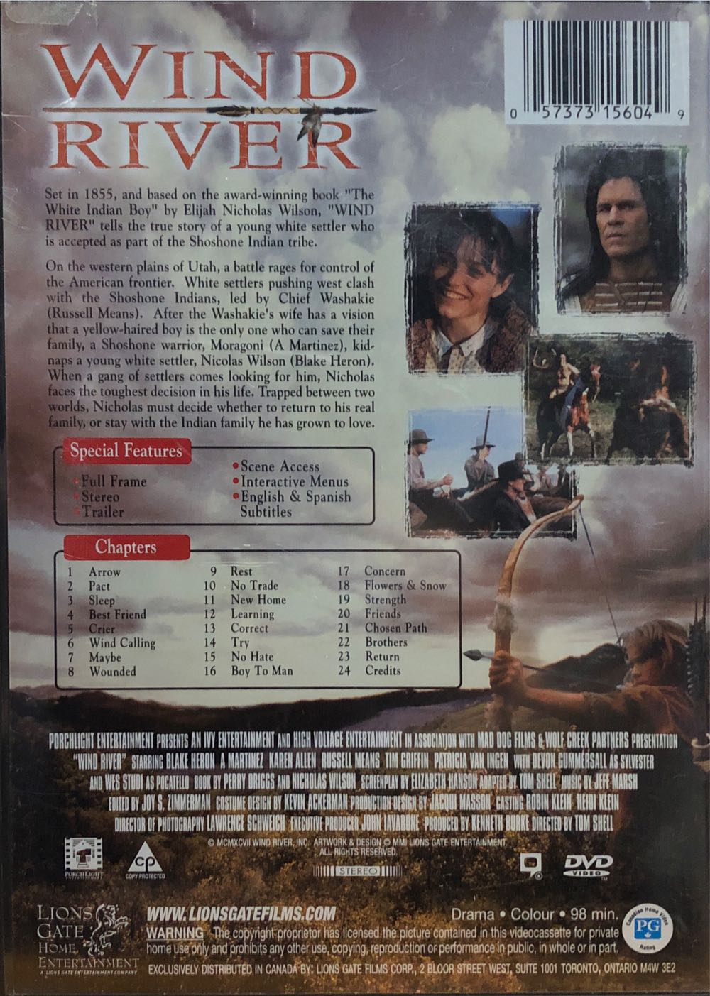 Wind River DVD movie collectible [Barcode 057373156049] - Main Image 2