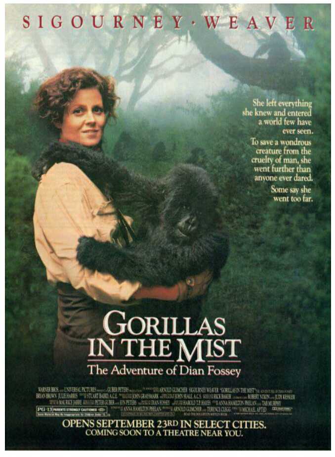 Gorillas in the Mist Blu-ray movie collectible [Barcode 025192222771] - Main Image 3
