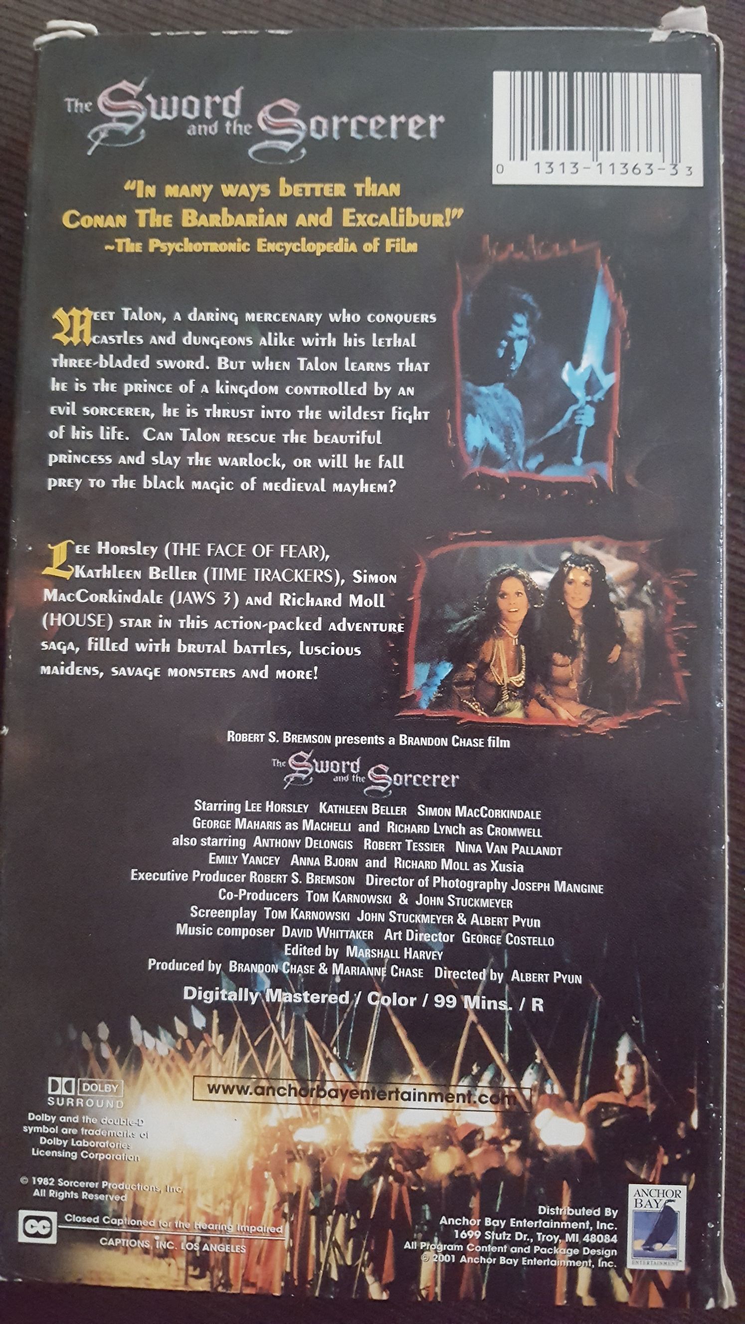 The Sword And The Sorcerer VHS movie collectible [Barcode 013131136333] - Main Image 2