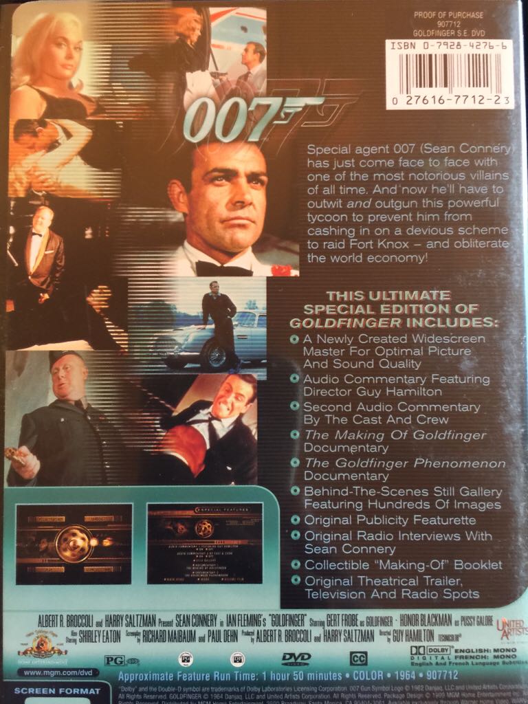 Goldfinger DVD movie collectible - Main Image 2