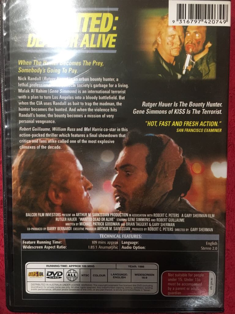 Wanted: Dead Or Alive Blu-ray movie collectible [Barcode 8713045209520] - Main Image 2