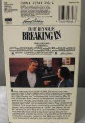 Breaking In VHS movie collectible [Barcode 5050070023114] - Main Image 2