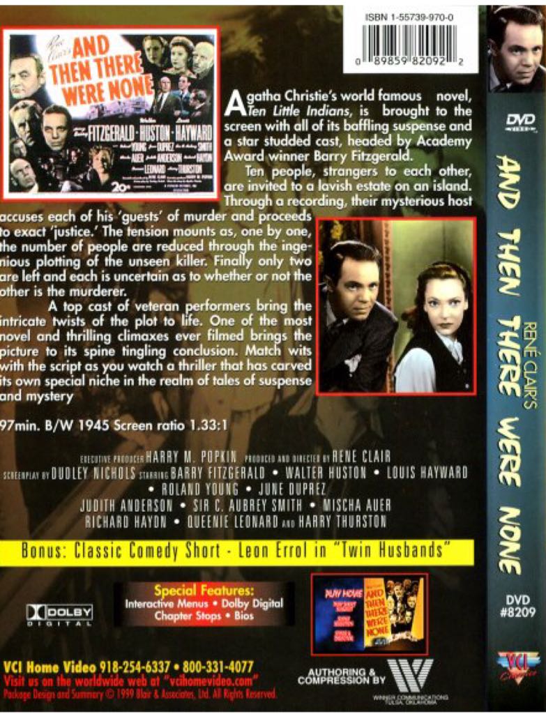 And Then There Were None DVD movie collectible - Main Image 2