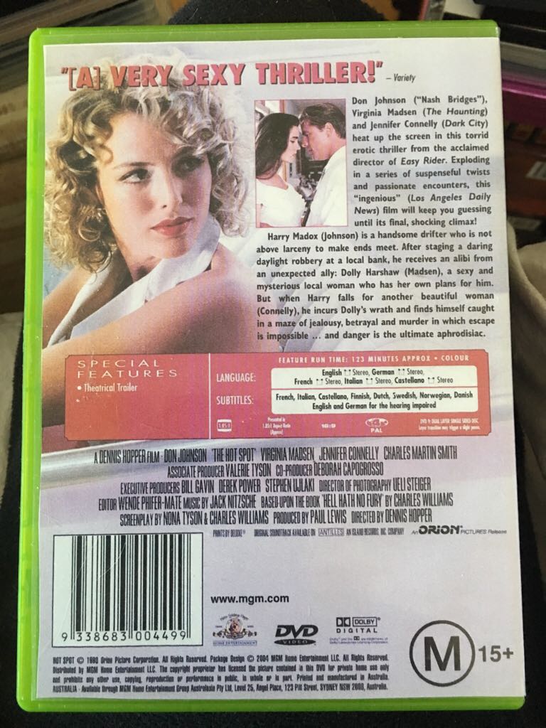 The Hot Spot DVD movie collectible [Barcode 9338683004499] - Main Image 2