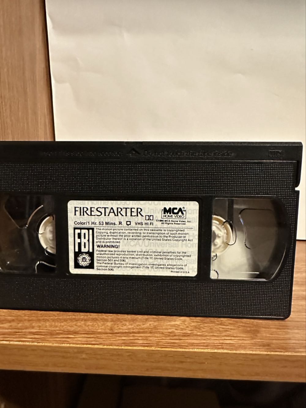Firestarter VHS movie collectible [Barcode 096898007535] - Main Image 4