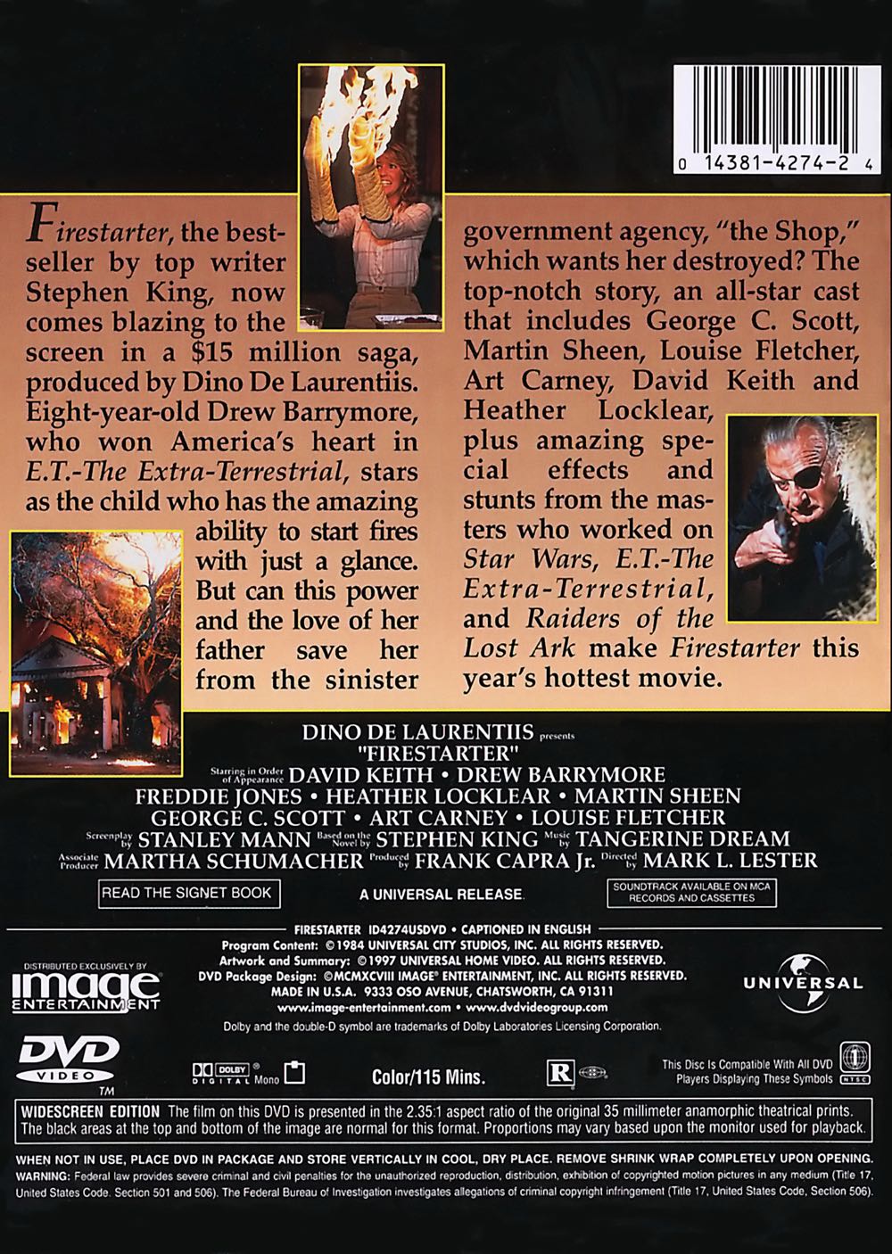 Firestarter Fandango at Home movie collectible [Barcode 5706152321011] - Main Image 2