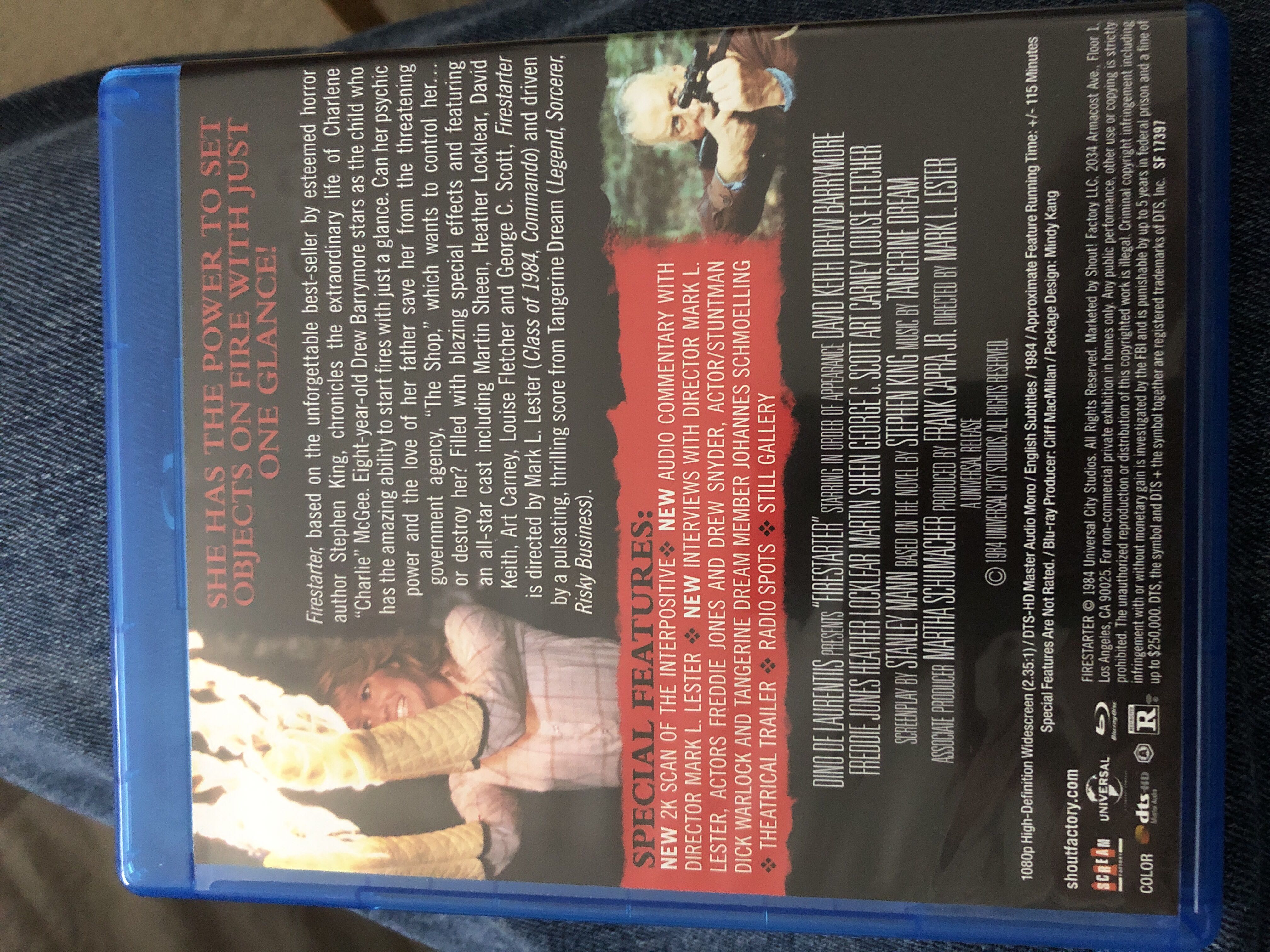 Firestarter Blu-ray movie collectible [Barcode 826663173970] - Main Image 3