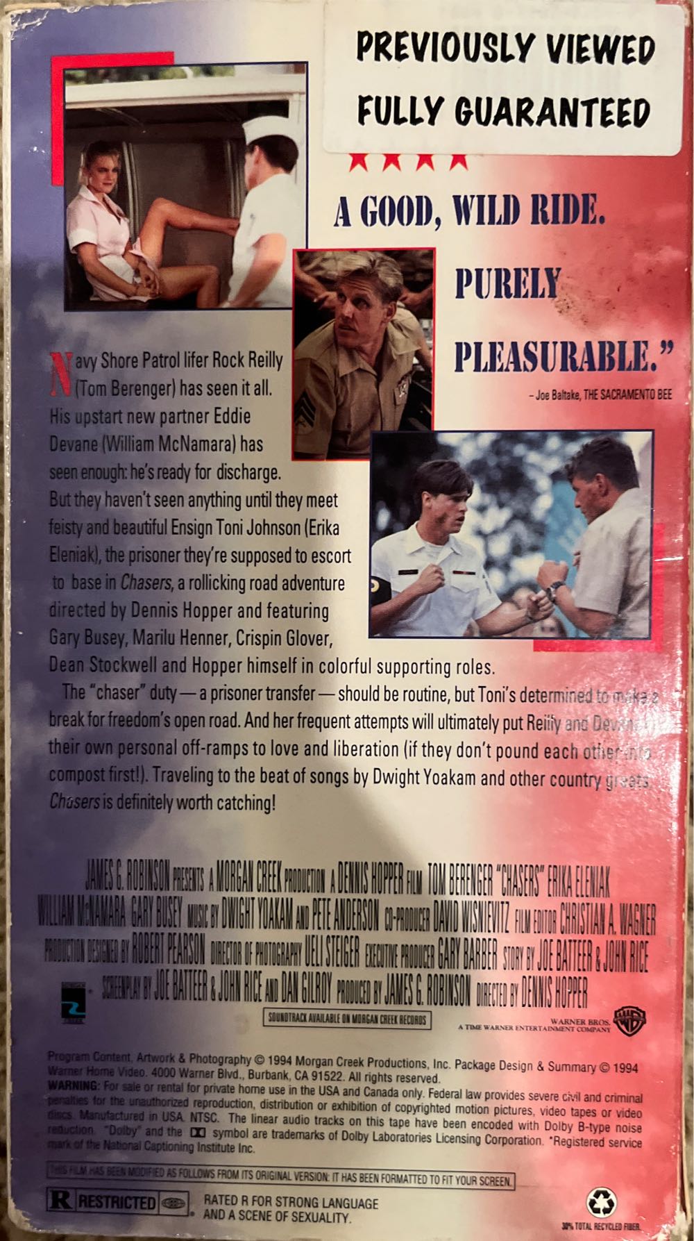 Chasers VHS movie collectible [Barcode 5014780134409] - Main Image 3