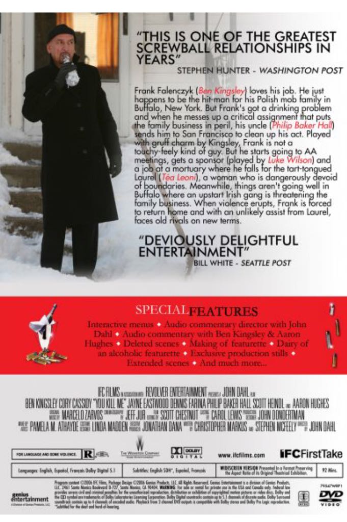 You Kill Me DVD movie collectible [Barcode 796019807975] - Main Image 2