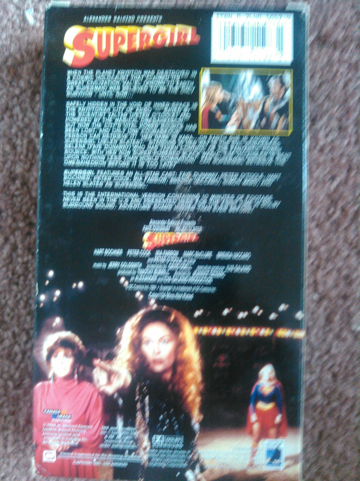 VHS Supergirl DVD movie collectible [Barcode 013131119831] - Main Image 2