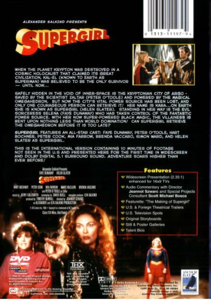 Supergirl Fandango at Home movie collectible [Barcode 7321944766764] - Main Image 2