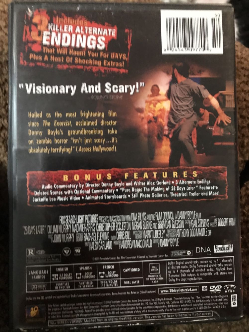 28 Days Later (BC) DVD movie collectible [Barcode 024543088226] - Main Image 2