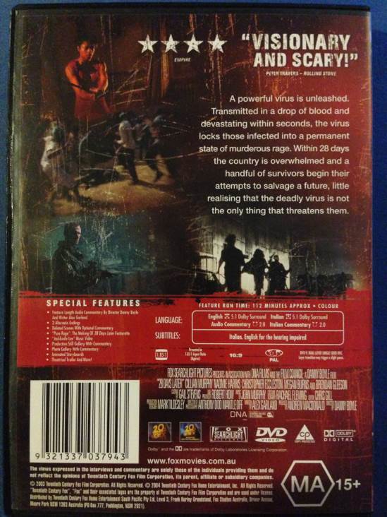 28 Days Later... DVD movie collectible [Barcode 9321337037943] - Main Image 2