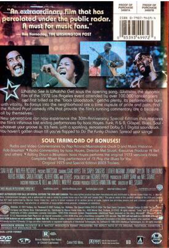 Wattstax DVD movie collectible [Barcode 085393499723] - Main Image 2